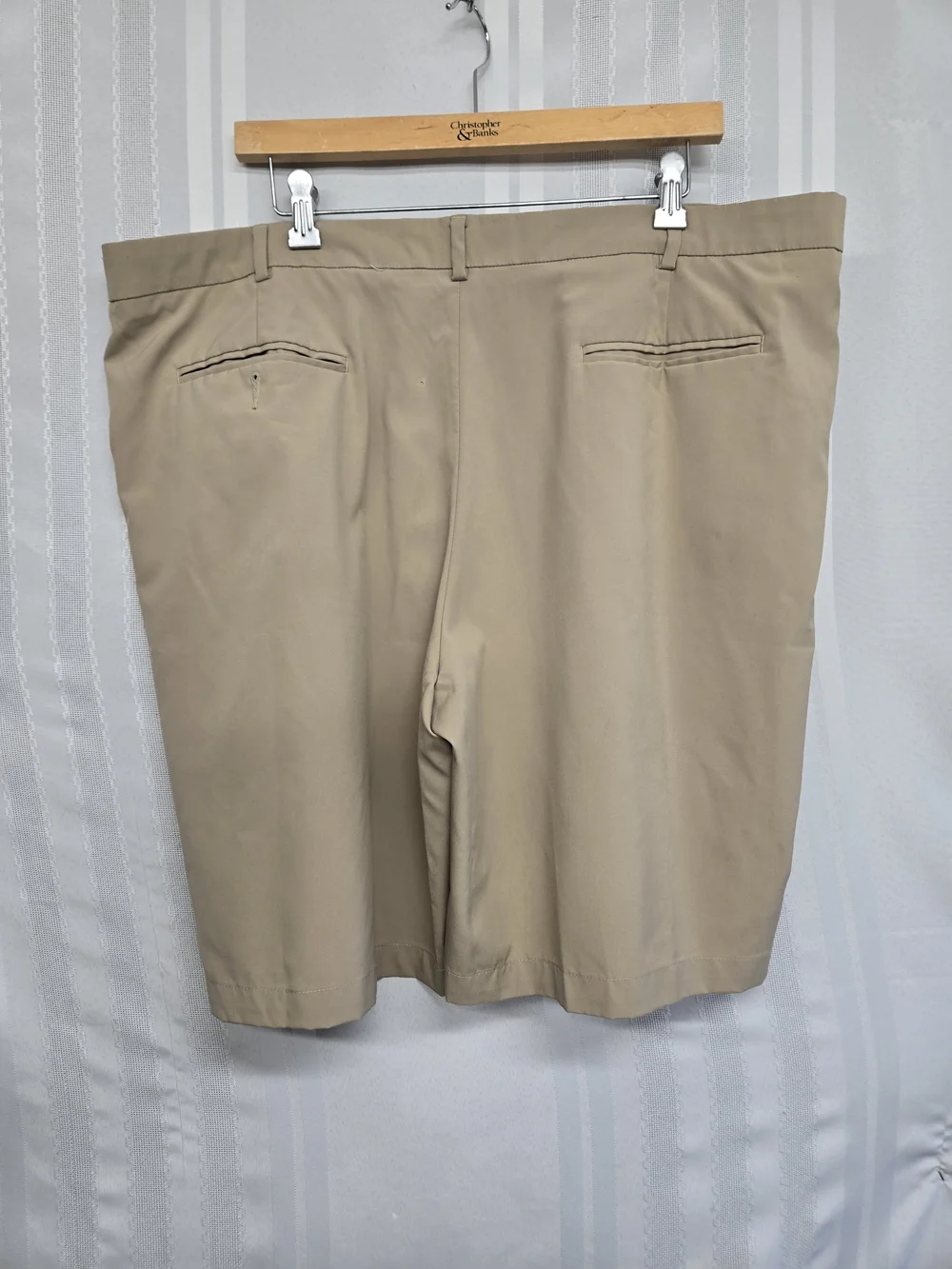 PRO Tour Cool Play Golf Shorts Mens  Stretch Lightweight Tan SIZE 42